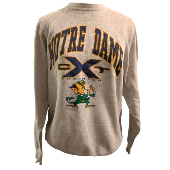 Vintage University of Notre Dame gray‎ sweatshirt large - Picture 1 of 7